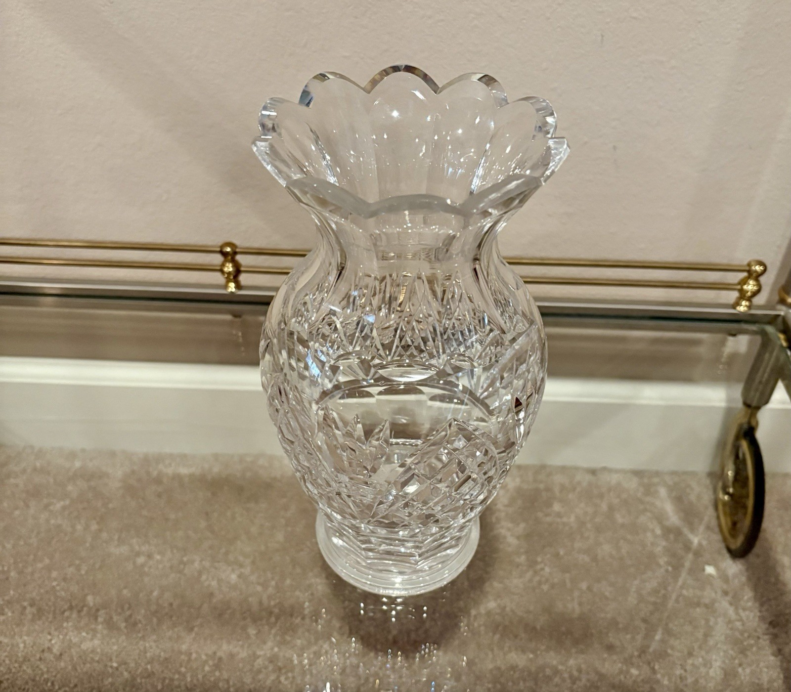 Waterford Crystal 9 In Vase Romance Of Ireland