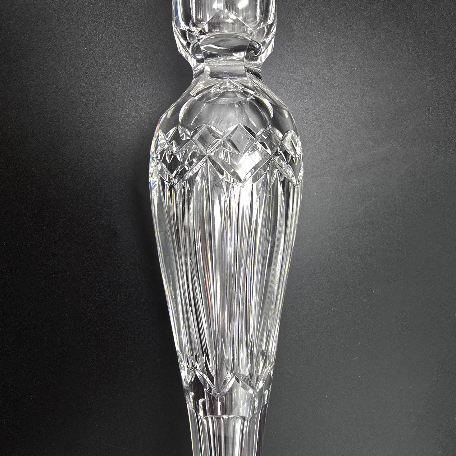 ABP Cut Crystal Candlesticks, Pair, 11.75″, Rich Cut, 1876 to 1910 – A36183