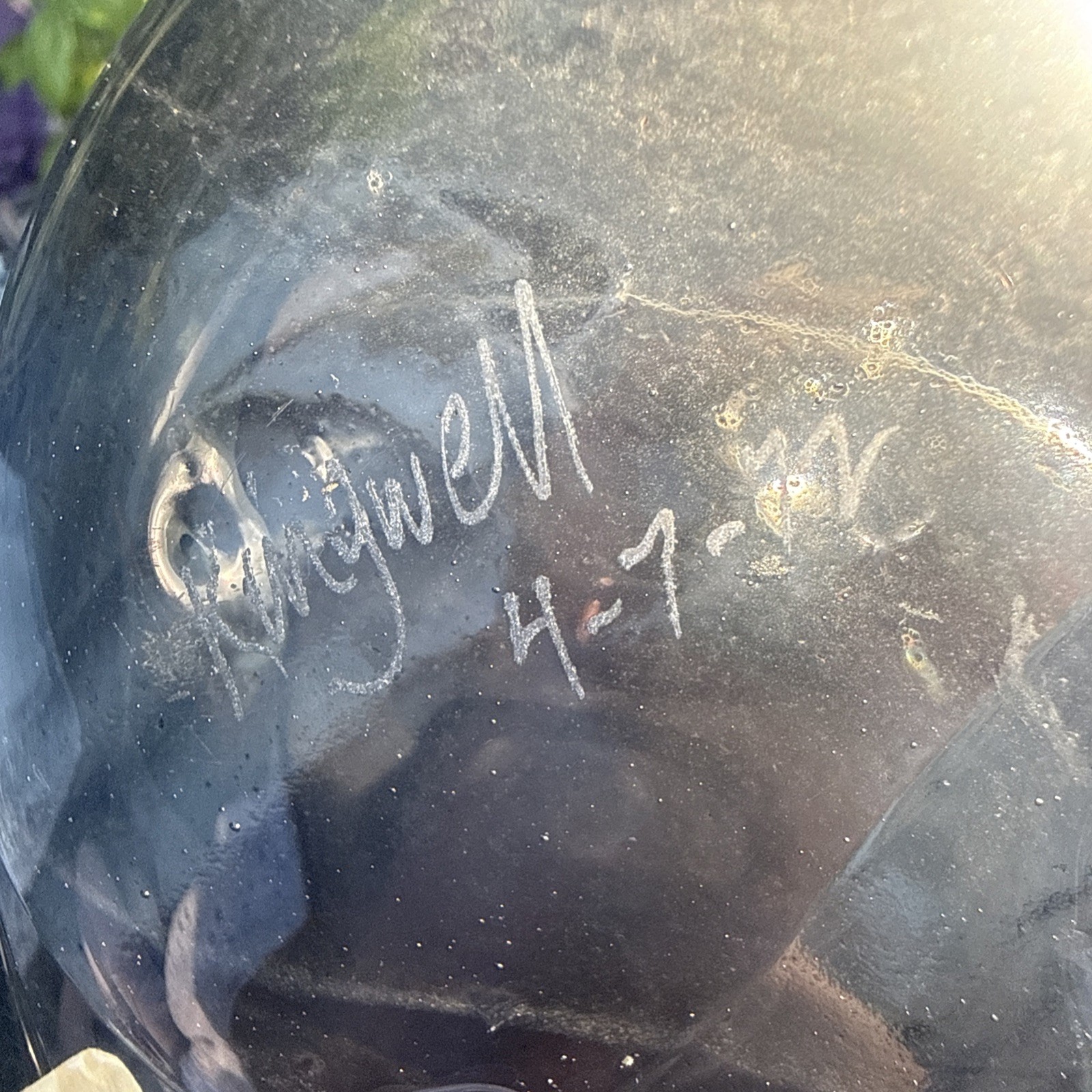 Kingwell Organic Vase Signed Dated 1972 11.5” Beautiful Hand Blown Vase First Y