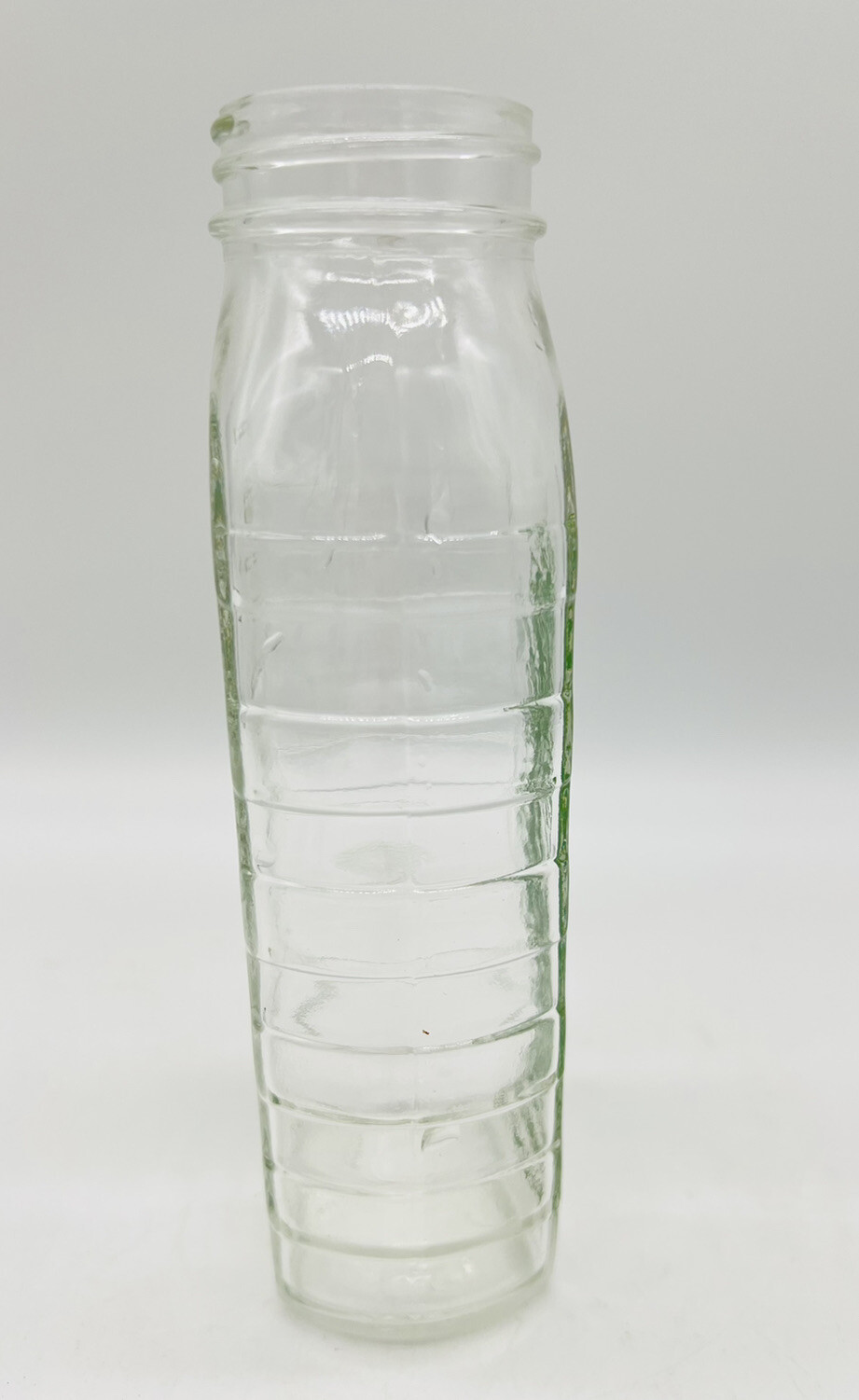 Vintage Samuel Callet Co Jack And The Beanstalk Clear Glass Baby Bottle 8 oz