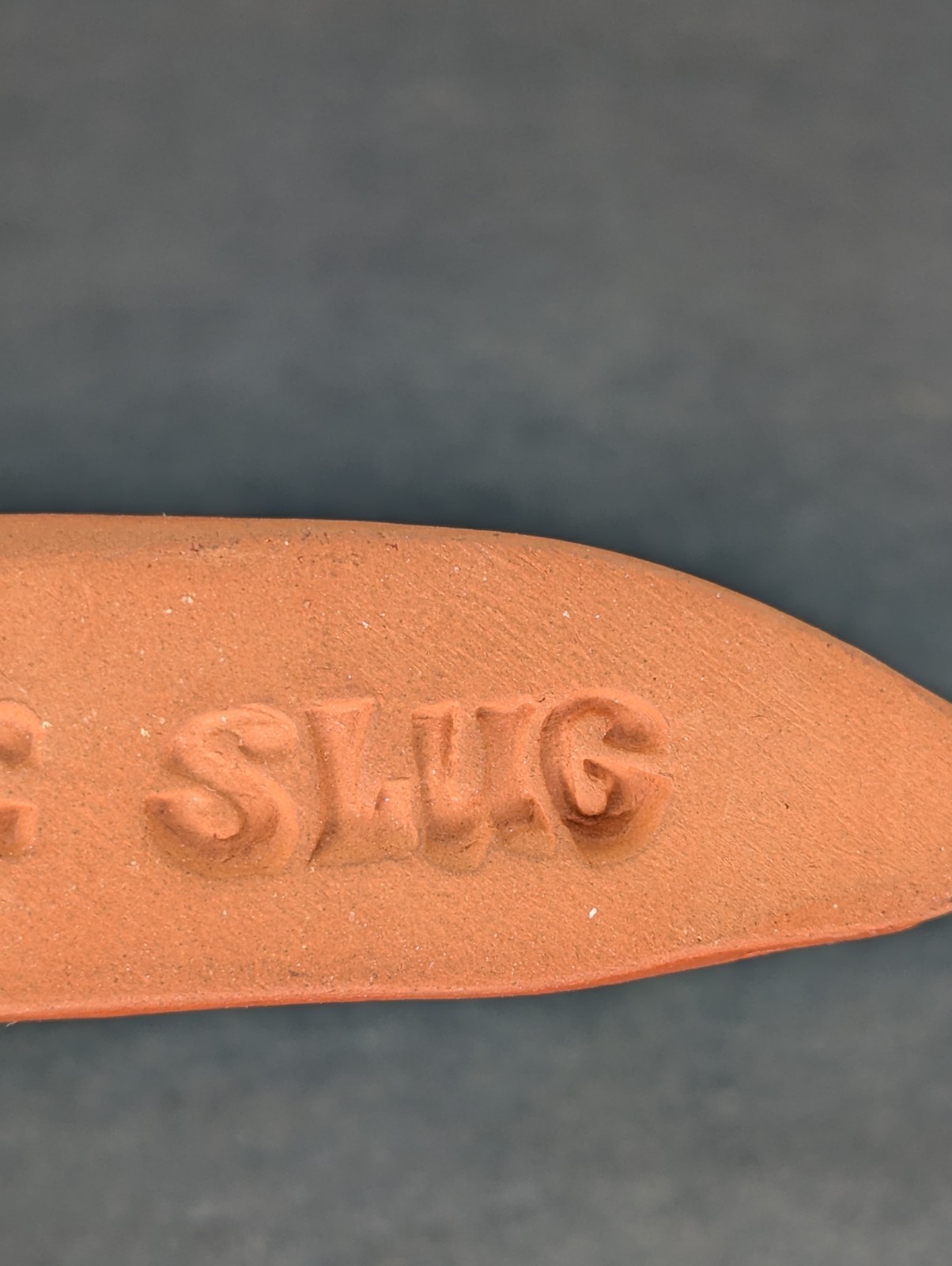 Seattle Slug Big Eyed Teeth Pottery Terracotta Redware Clay Figure