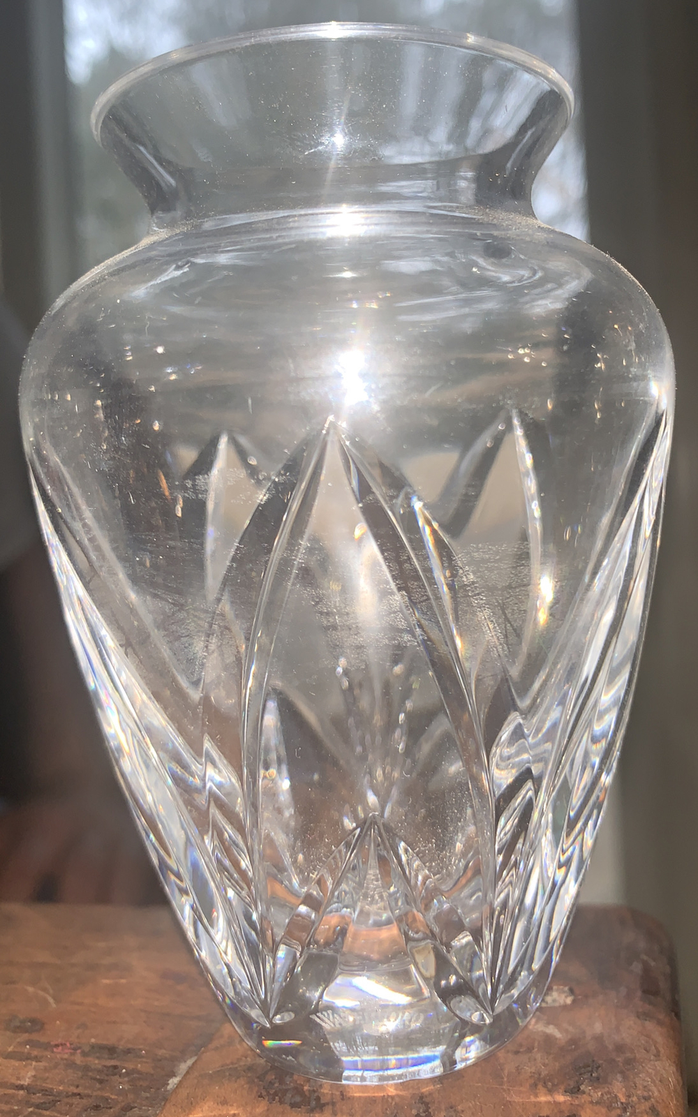 Waterford Posey Attendant Crystal Vase 4.5”T 3”W 2.25”Diam Top Friendship Arch