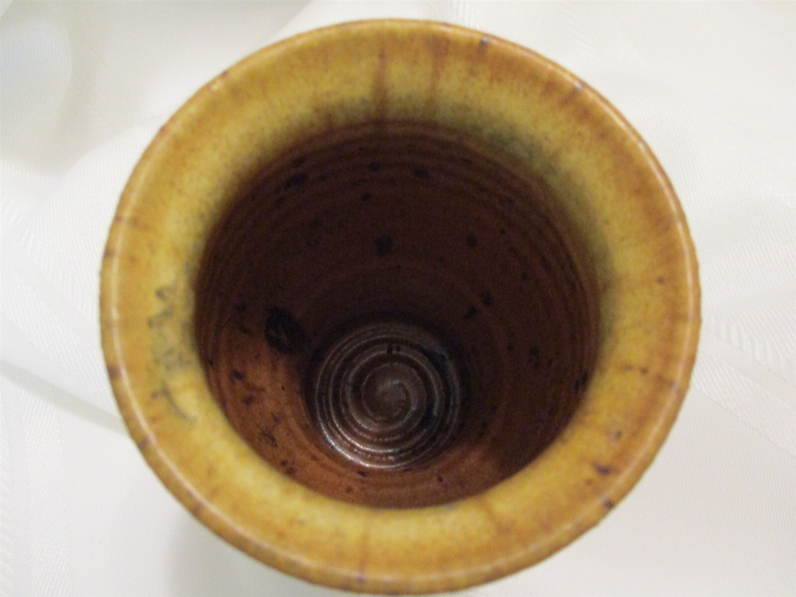 REECE STUDIO ART POTTERY SMALL VASE ? DRINKING TUMBER ? 4.75 INCHES TALL