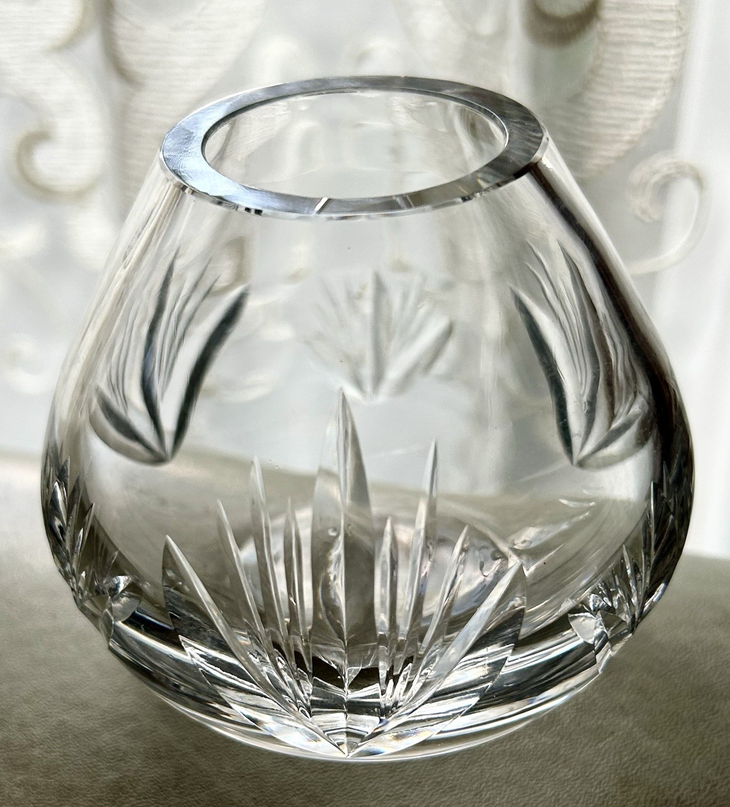 Edinburgh 3” Crystal Bud Vase Hand Deep Cut – Made in Scotland Signed