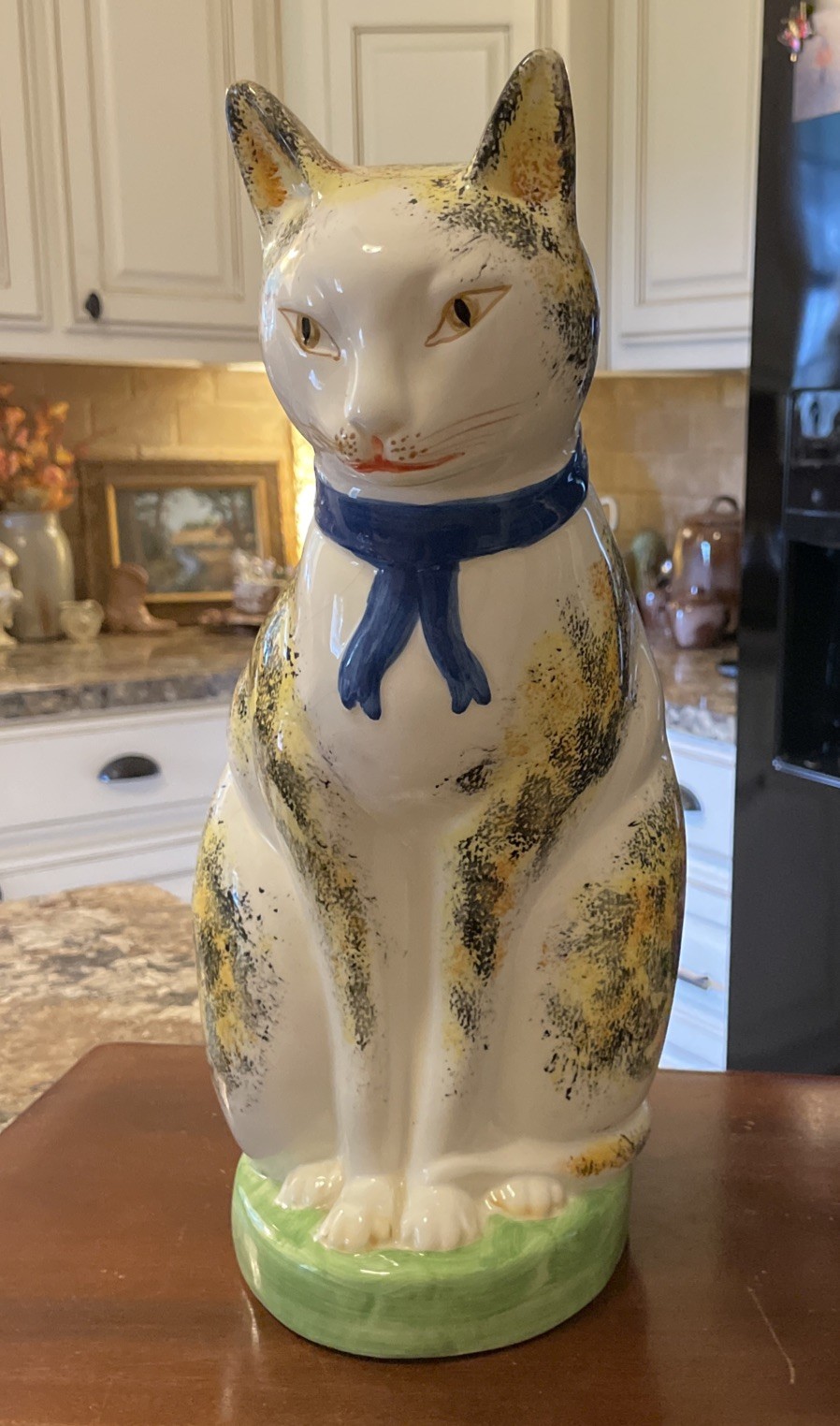 VTG Metropolitan Museum Of Modern Art Staffordshire Cat Reproduction Made In Ita