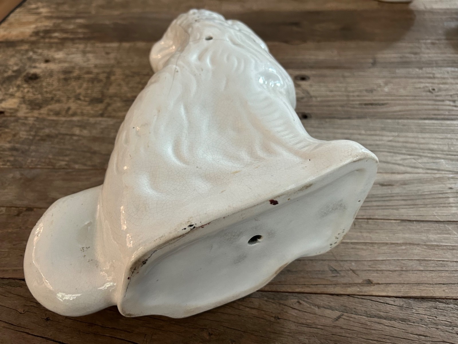 Authentic Antique Staffordshire Large Spaniel Dog Pair – 12″