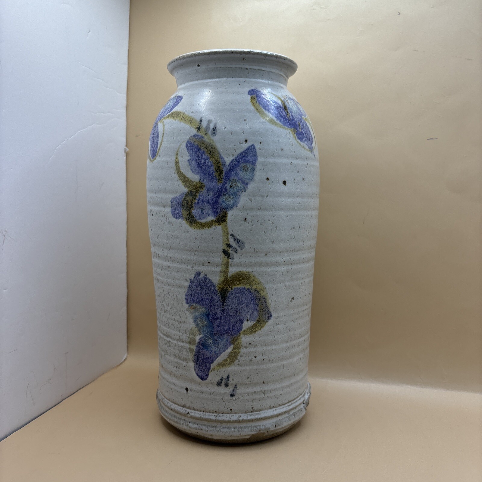 Art Pottery Vase Handpainted Signed
