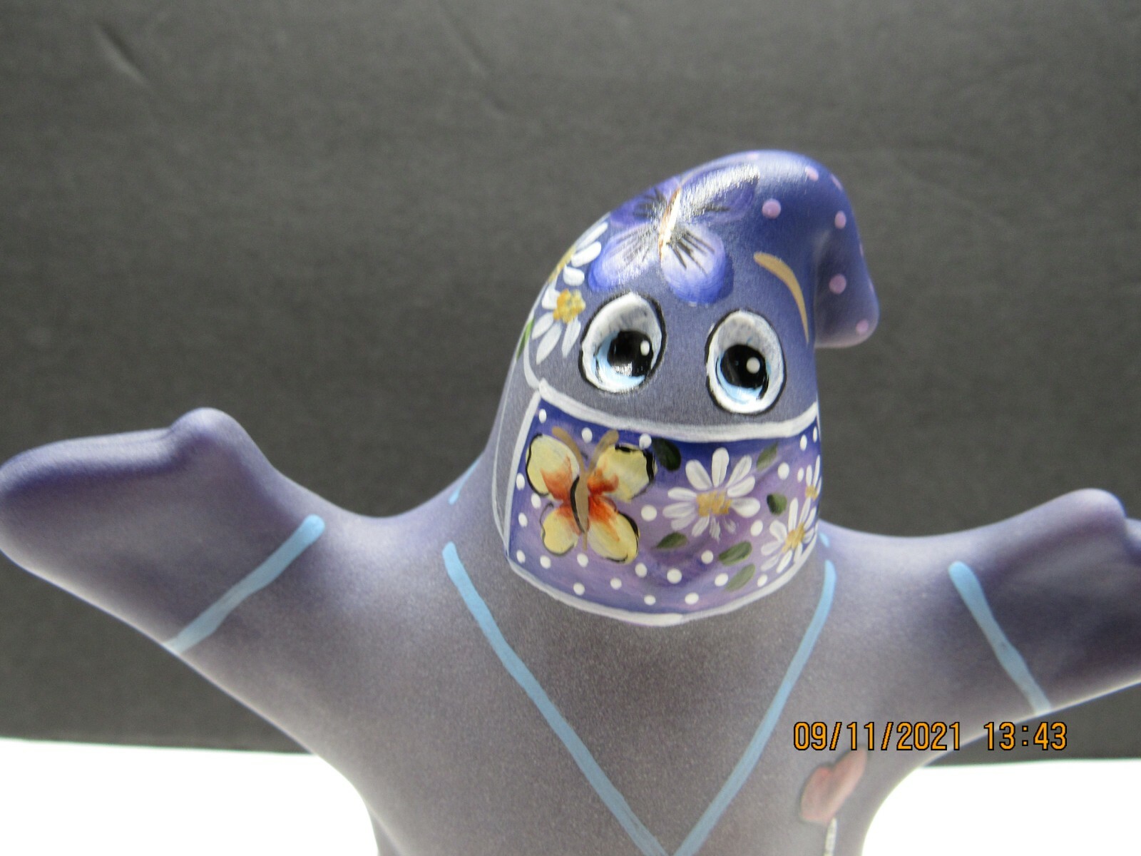 FENTON ART GLASS 2020 FGS “ONE DAY AT A TIME GHOST” FIGURINE LMT ED. #6/18
