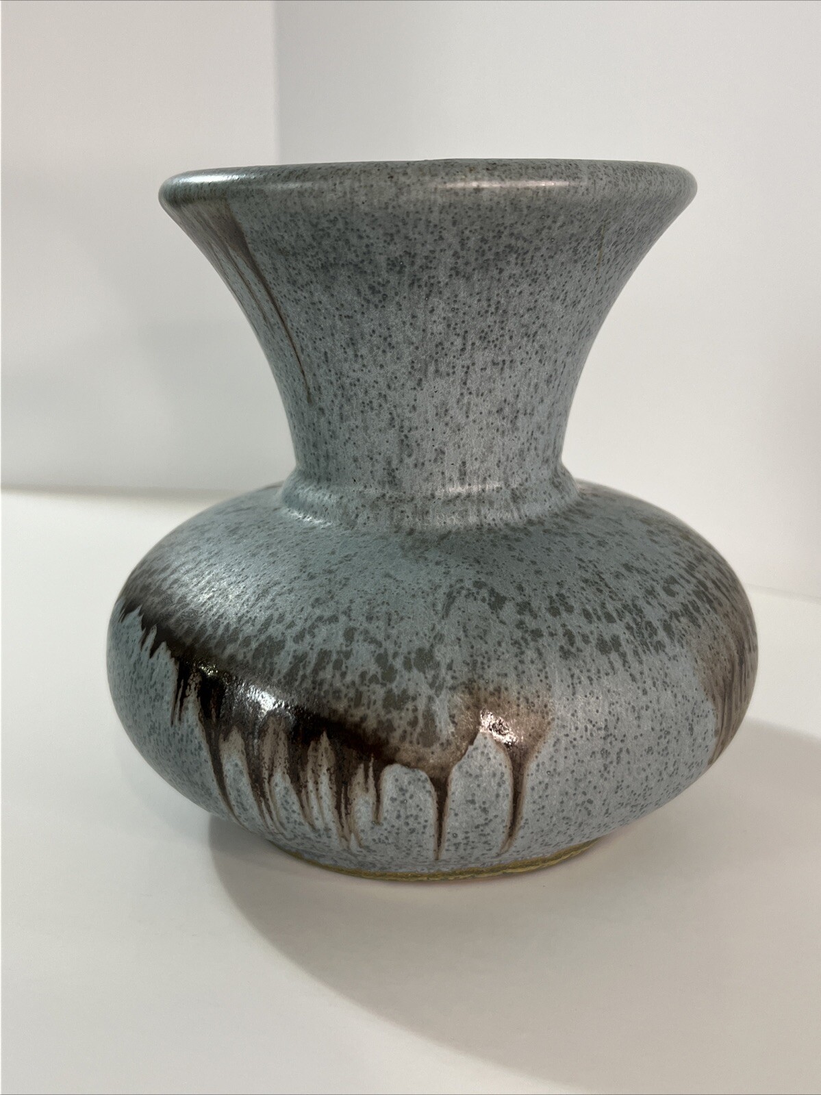 Blue Mountain Pottery Earthtone Slate Glaze 5” Bud Vase Vintage Canadian BMP