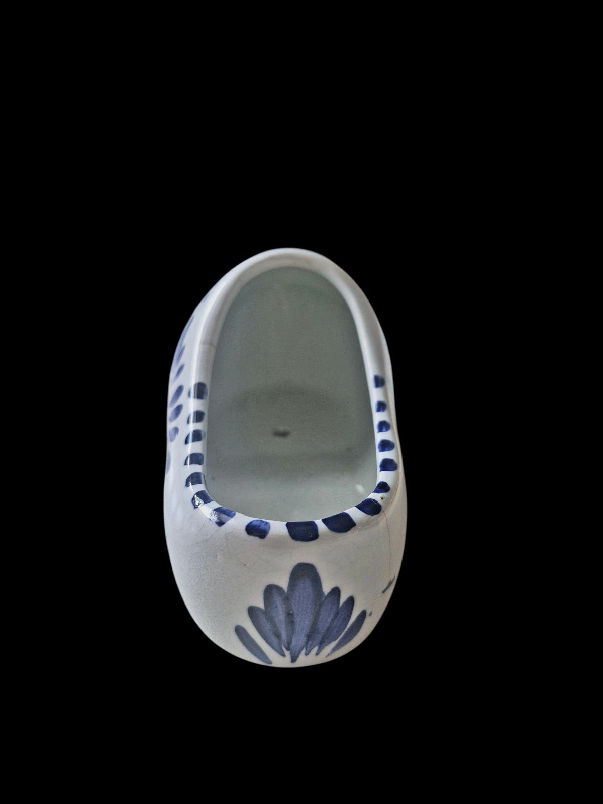 Vintage Delft Blauw White Blue Porcelain Dutch Shoe Clog Planter Hand Painted
