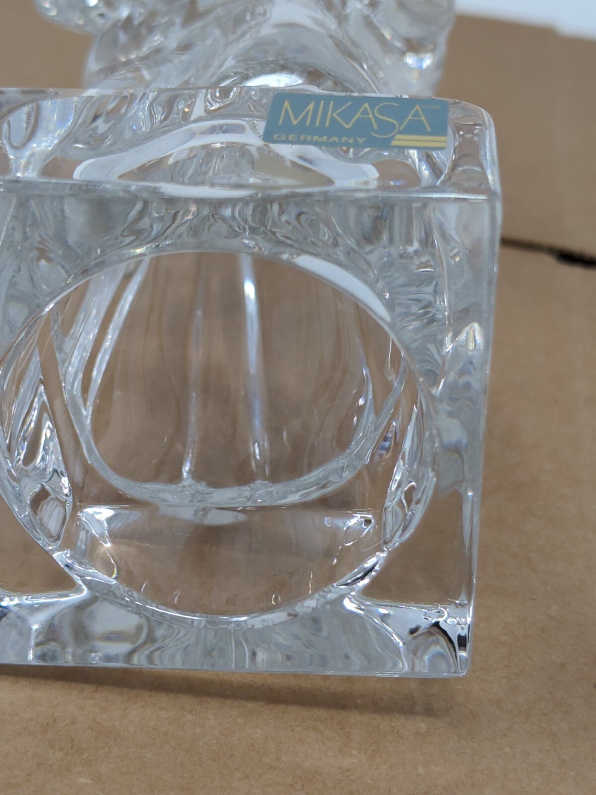 Mikasa Herald Collection German Lead Crystal Angel Playing Violin Statue