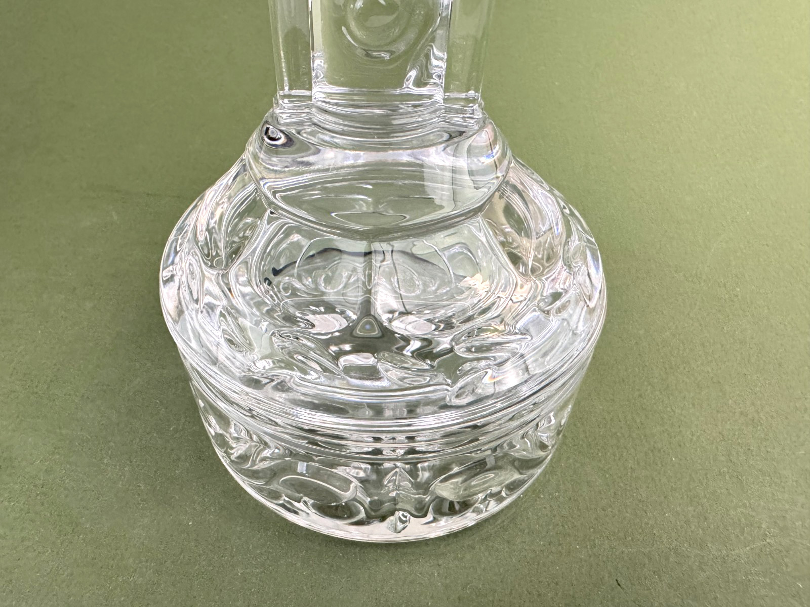 Marquis by Waterford Lead Crystal Cross Covered Box Keepsake Box w Lid Czech 9”
