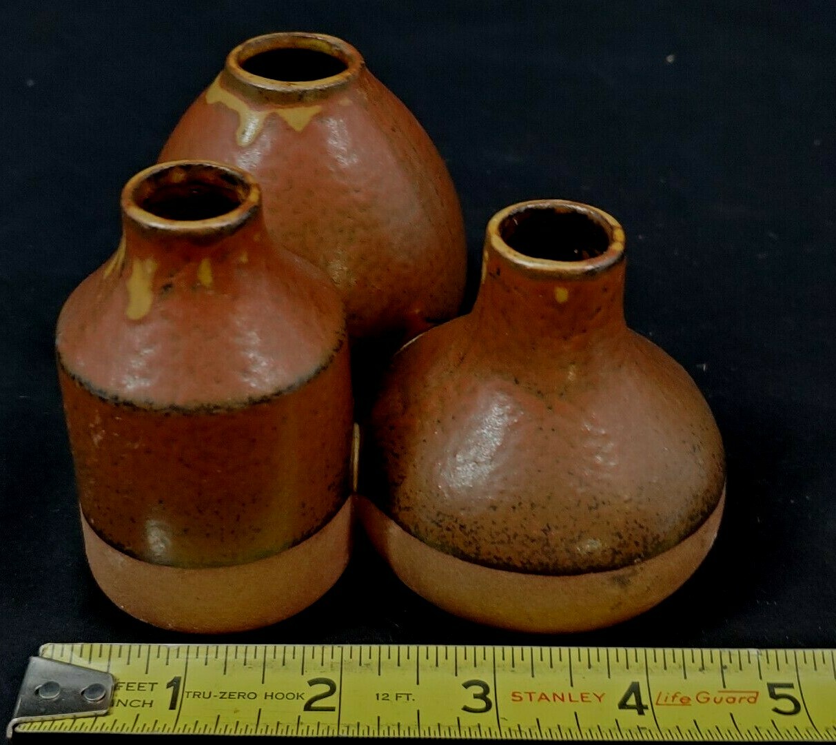 VINTAGE ~ Counterpoint of San Francisco ~Made in Japan Triple Vase in Earthtones