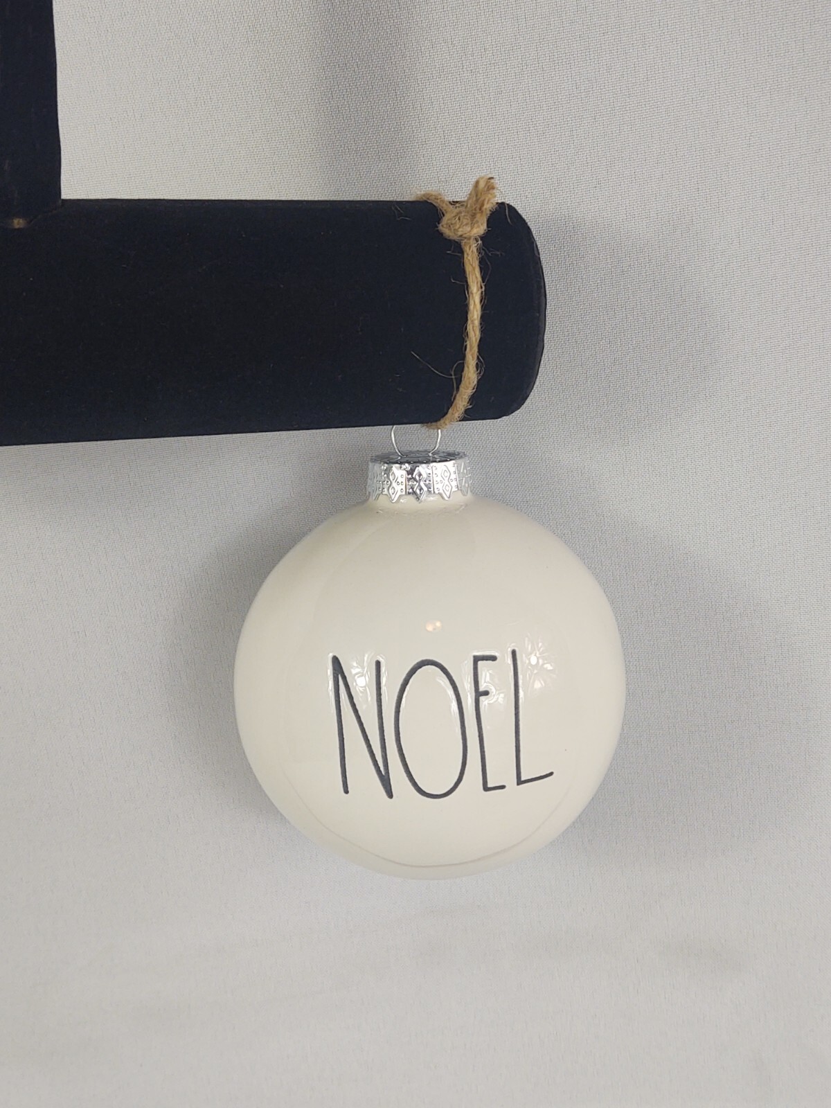 Rae Dunn Artisan Collection By Magenta Large White Christmas Ornament NOEL