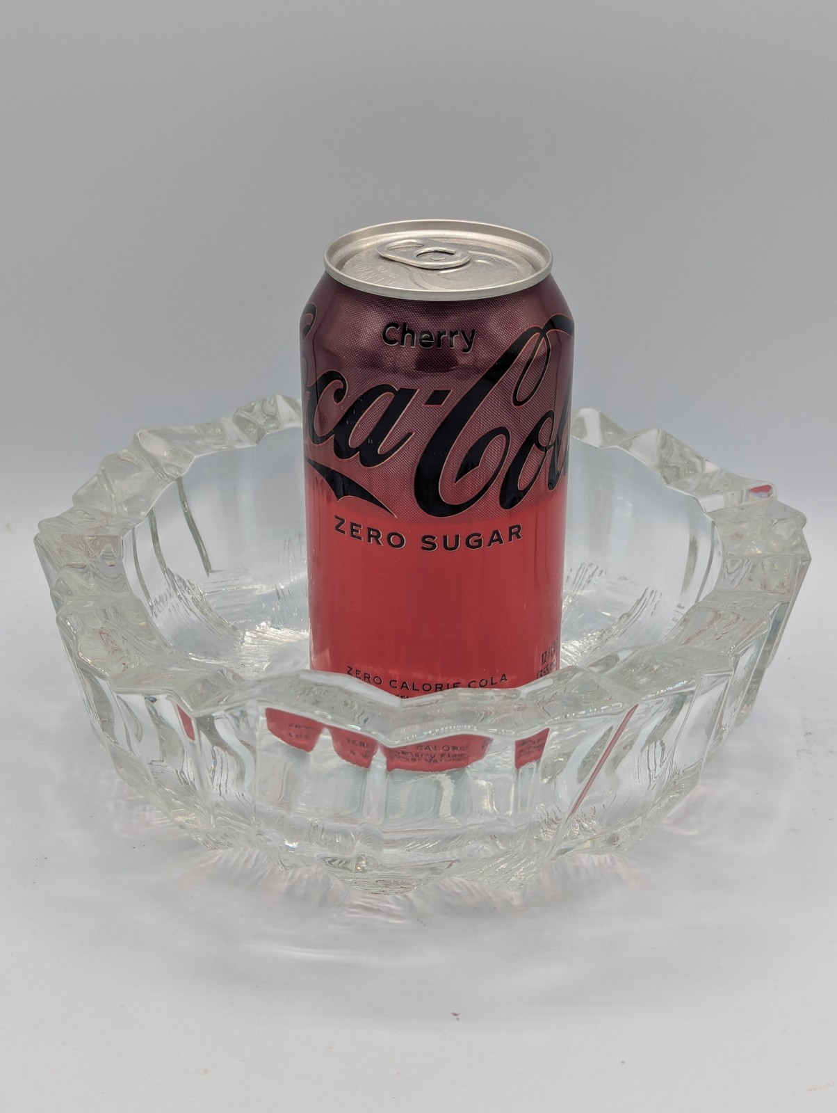 Gorgeous Hoya Crystal Iceberg Glacier Ashtray 7.5″x2.5″, 3.25lb Japan 1980s EUC