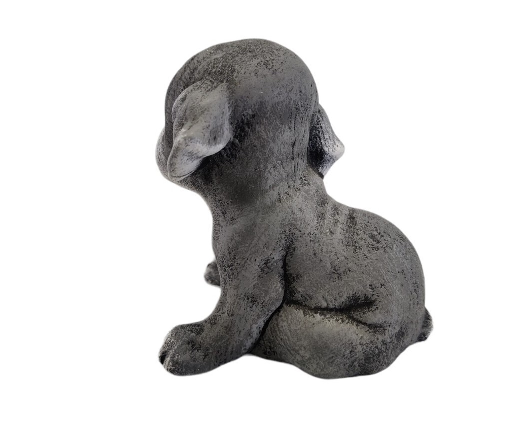 Studio Art Pottery Ceramic Puppy Dog Small Figurine Signed
