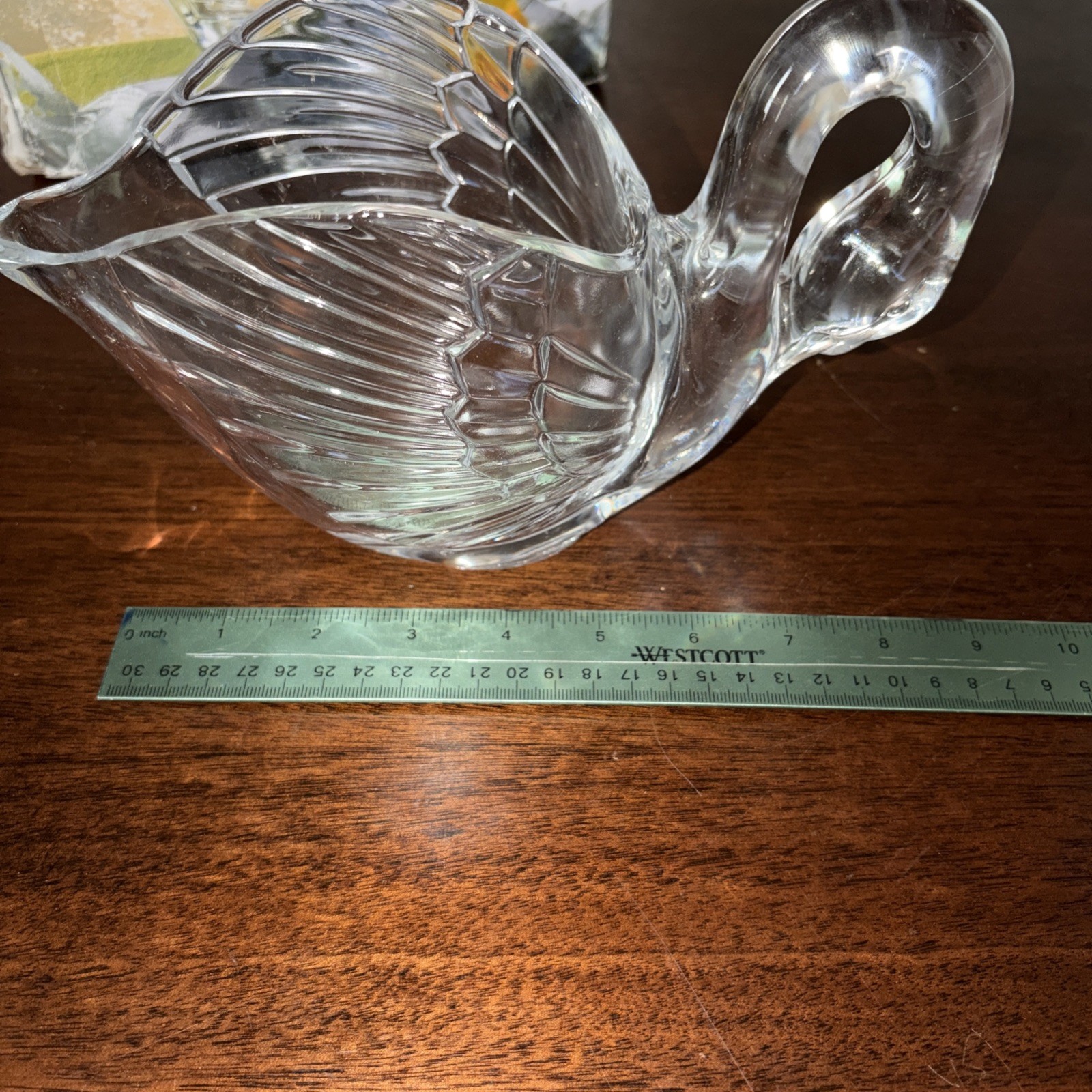 Cristal d’Arques France 24% Lead Crystal Heavy Swan Bowl