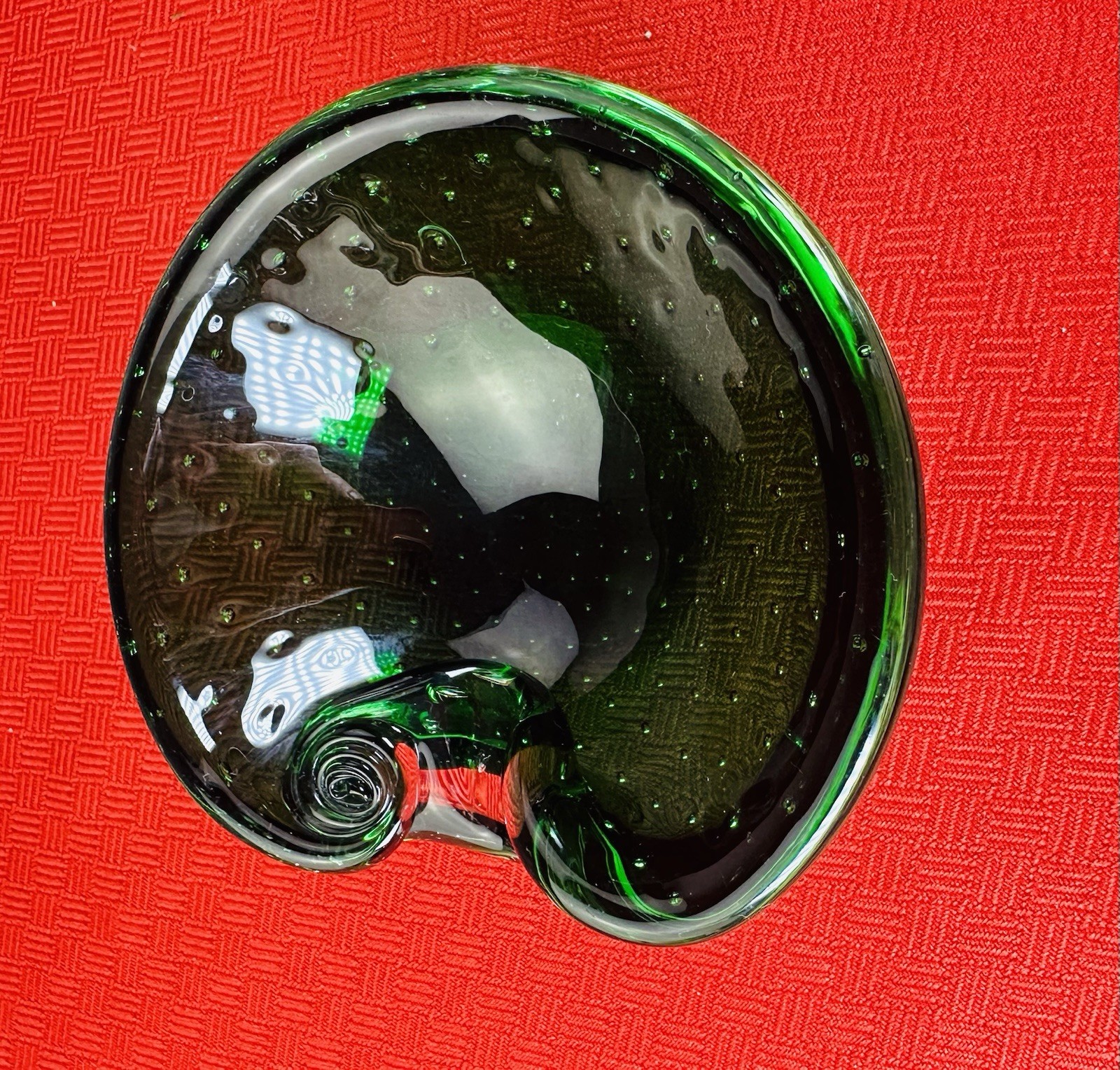 Sommerso Cactus Ashtray by Seguso, Murano Glass, Italy, 1970 Bowl MCM
