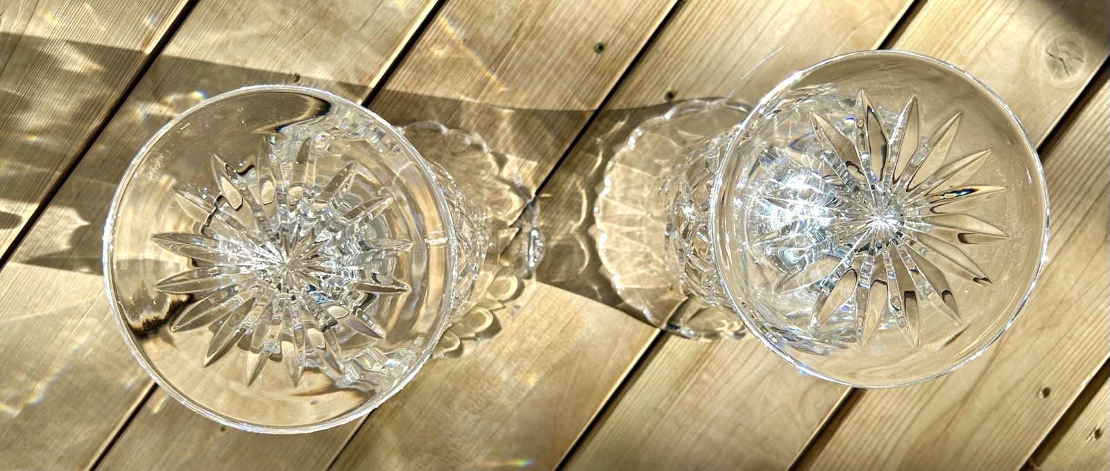 Gorgeous Vintage PAIR Large Huge Crystal Cut Glass VASES Mikasa Vase Mantle