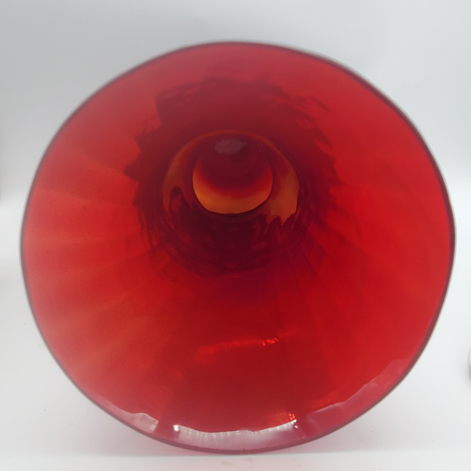 Filipe/Felipe Derflingher Handblown Caged Bubble Vase Recycled Glass Ruby Red