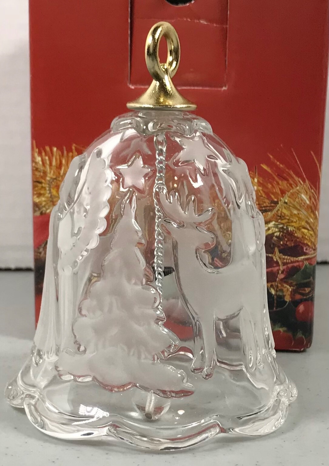VINTAGE Collectable Mikasa “Holiday Lights” Lead Crystal Christmas Bell