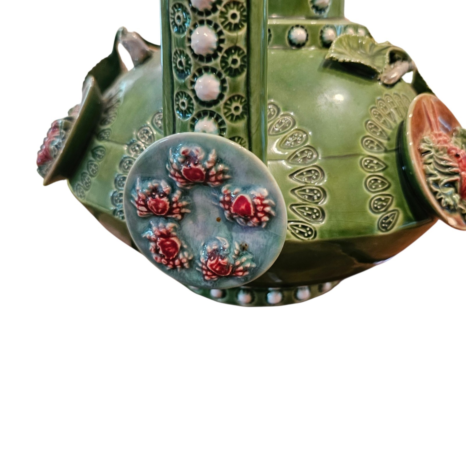 Vintage Bordallo Pinheiro Fantasia Jug Caldas da Rainha Faience Portugal