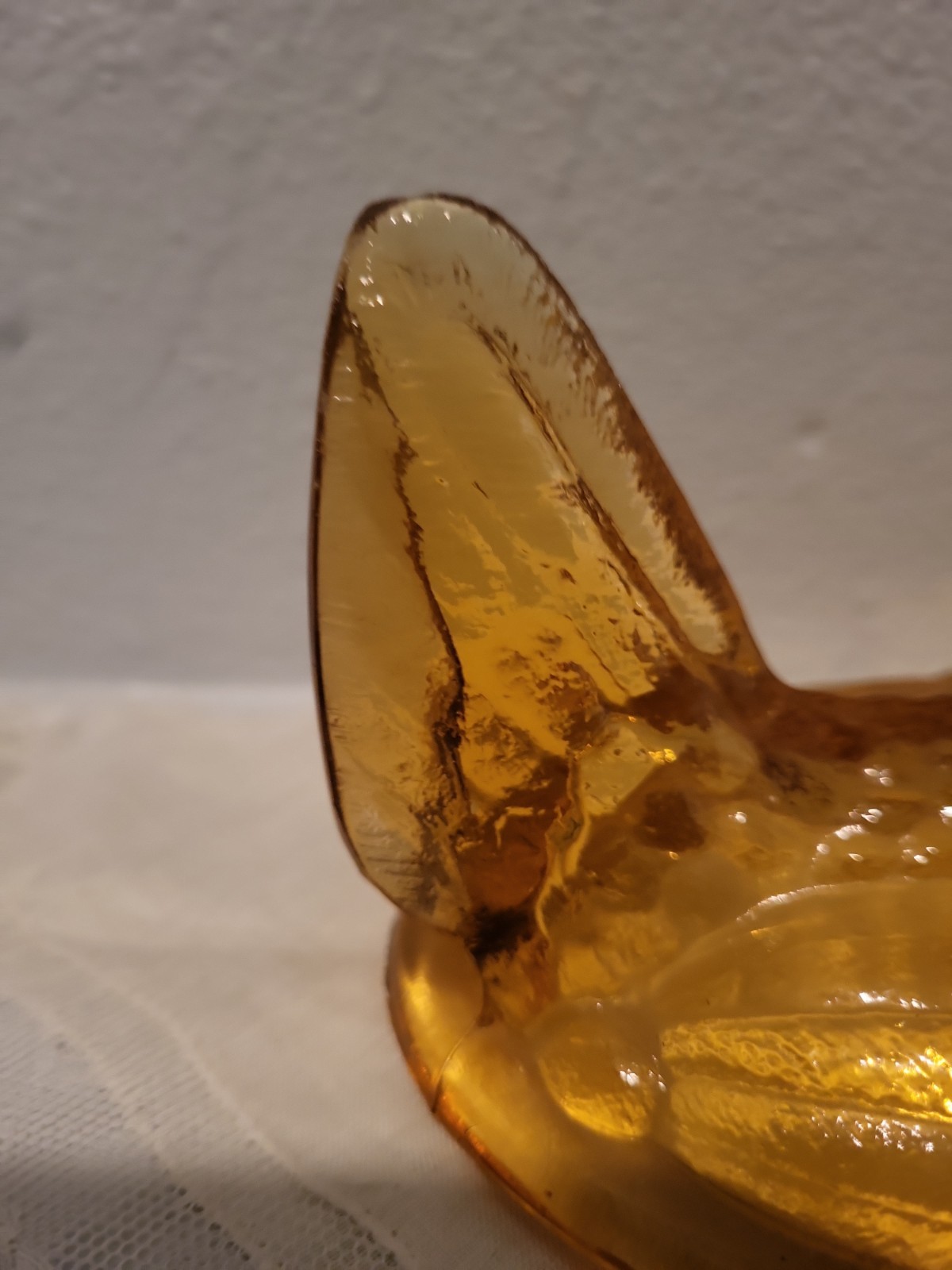 Vintage Amber Brown Westmoreland Glass Hen On Nest Top Only Replacement Piece 5′