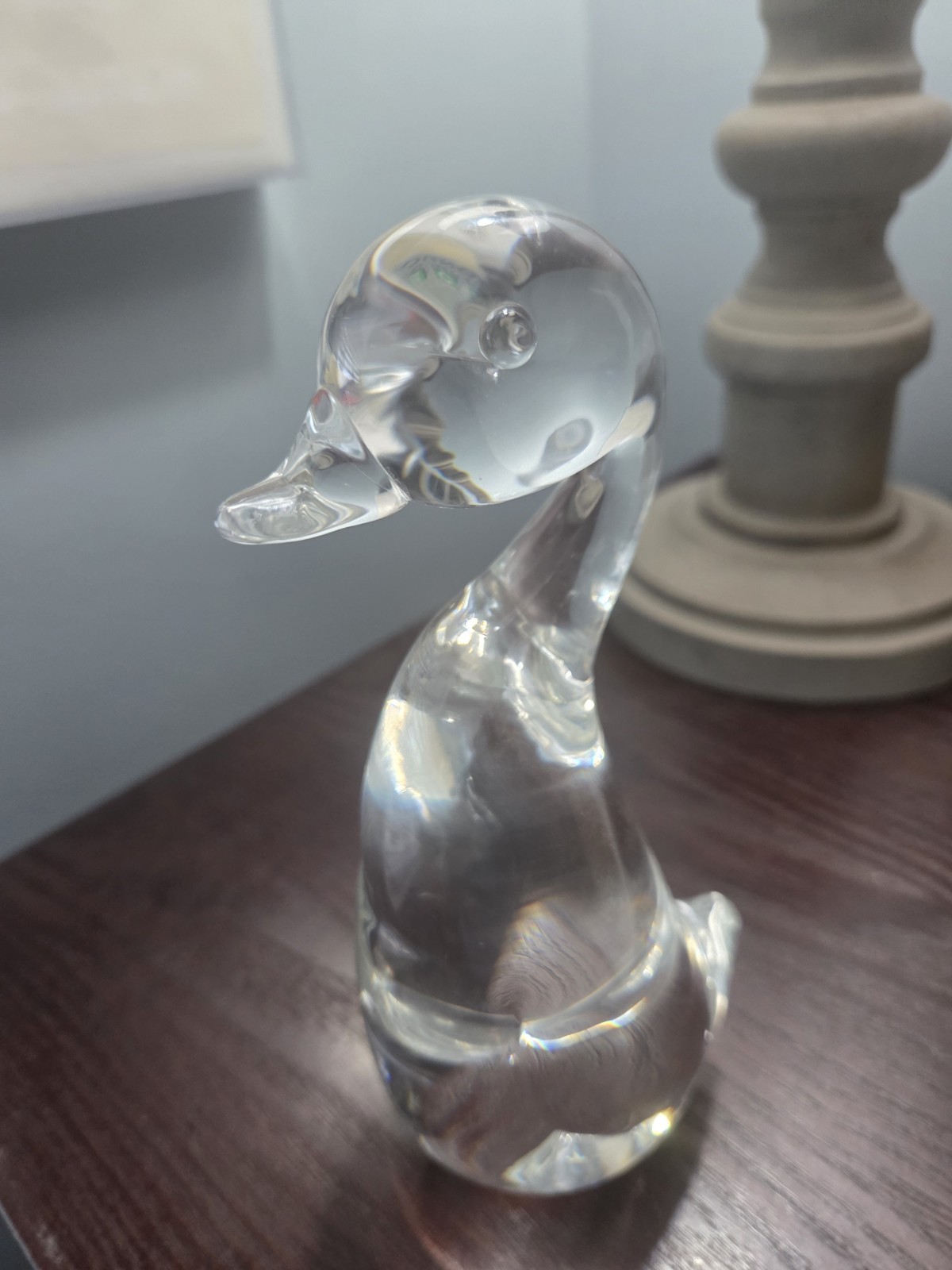VINTAGE Steuben LEAD CRYSTAL Goose Flawless Condition Design by Lloyd Atkins