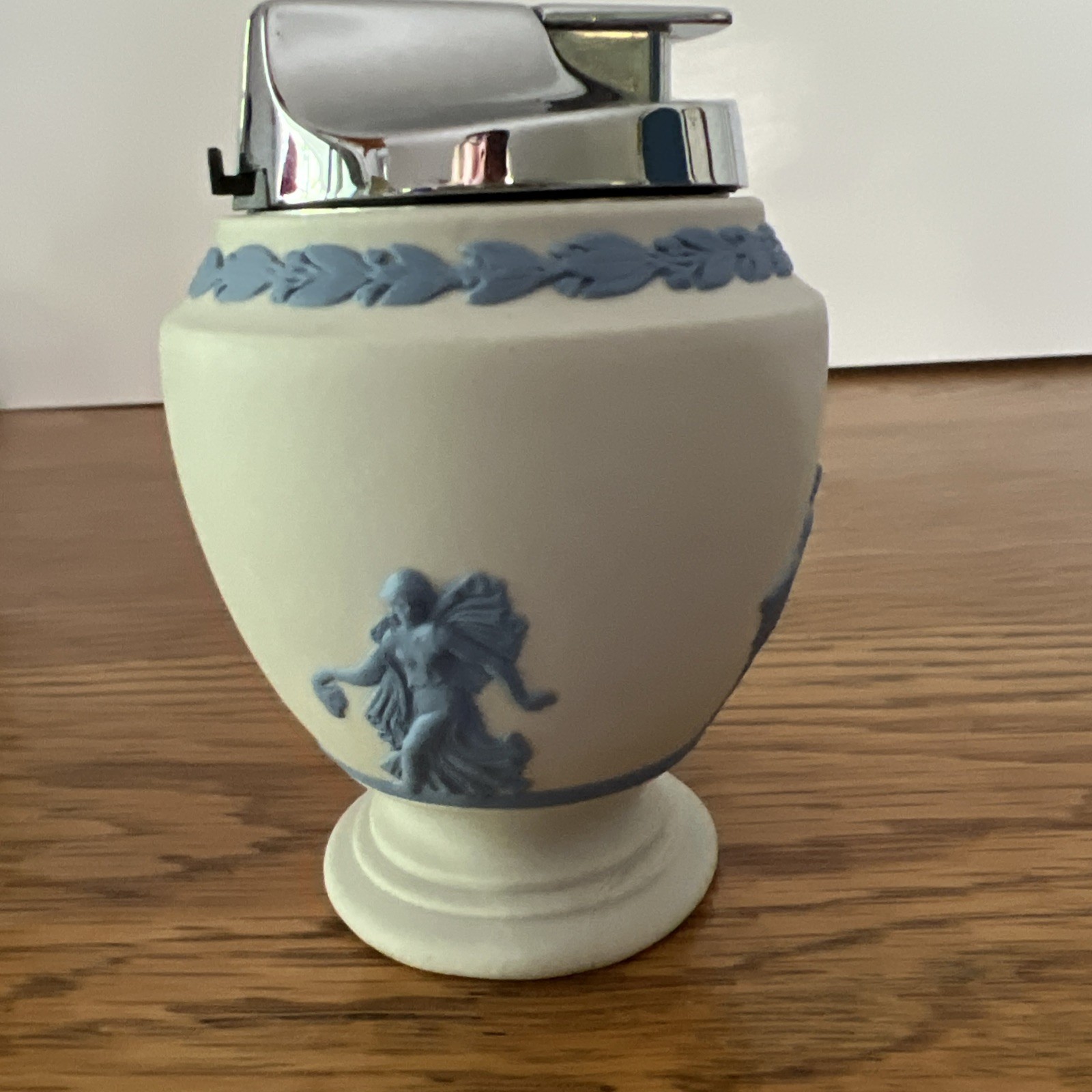 Wedgwood Jasperware Table Lighter Approx 3.5” Tall ~ see photos for one defect