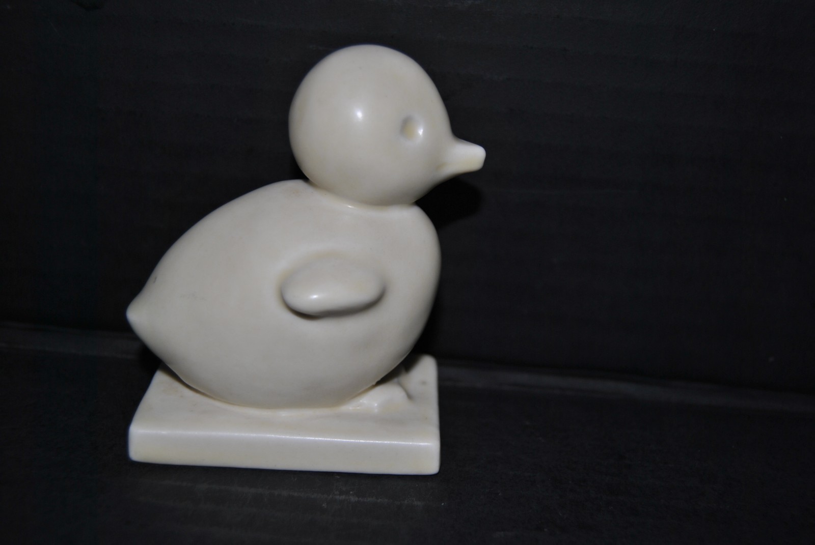 HTF Rookwood Matte White Ivory Chick Paperweight 1934 Shape #6169