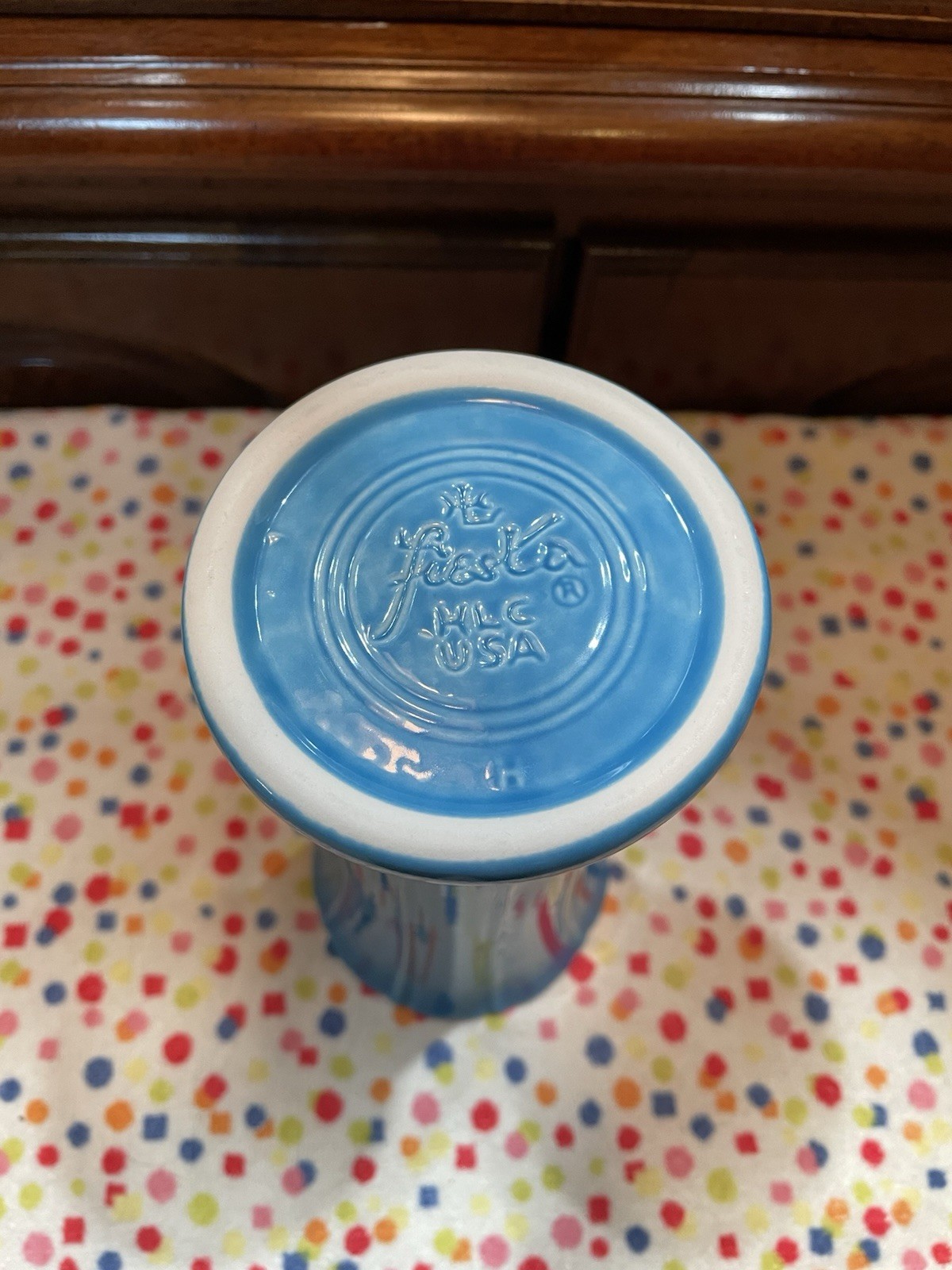 Fiesta Small Vase Peacock Excellent 8 Inches First Quality Gorgeous HTF