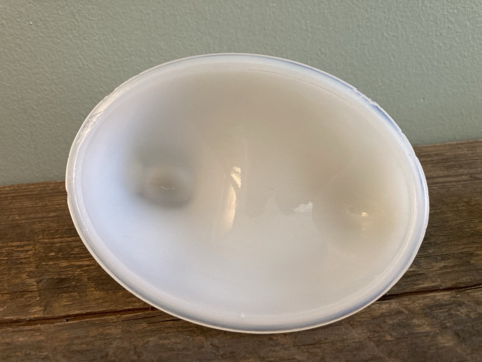 Jadeite Rabbit Bunny On Nest 2.5” & Translucent Milk Glass Hen On Nest 4.5”