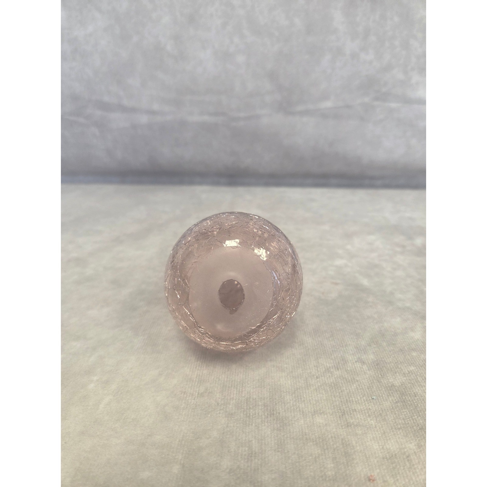 Glass Egg Crackle Finish Decorative Accent Paperweight