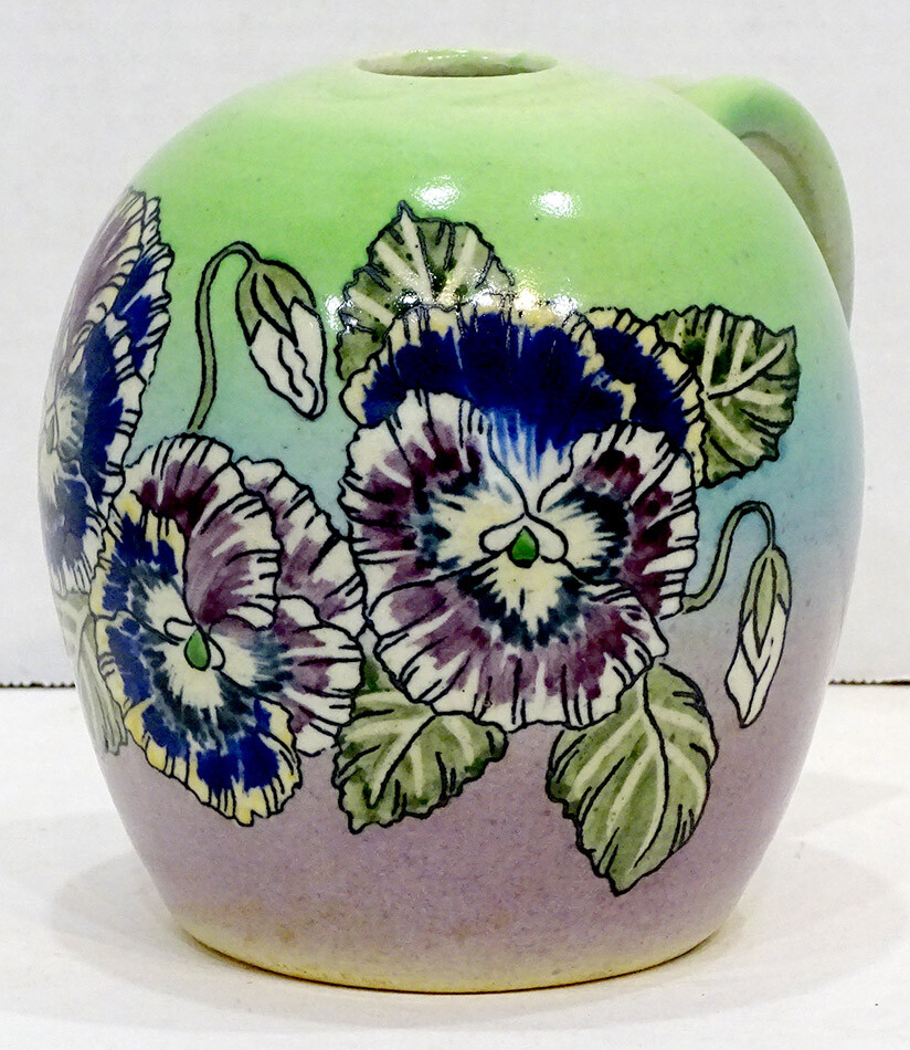 1980 Vintage SANTA BARBARA CERAMIC DESIGN Art Pottery ARTIST SIGNED Jug Vase