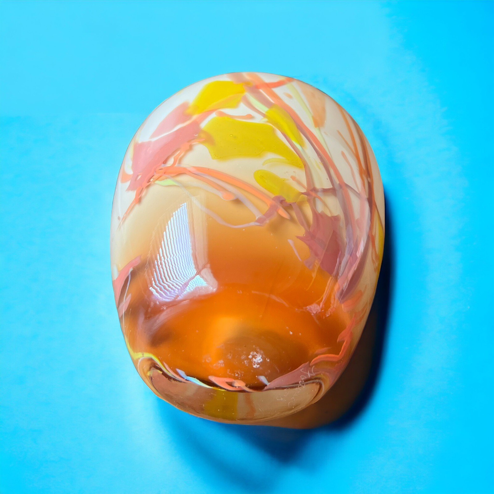 Fostoria’s Impressions Impromptu Art Glass Hand Blown Vase 1978 Signed