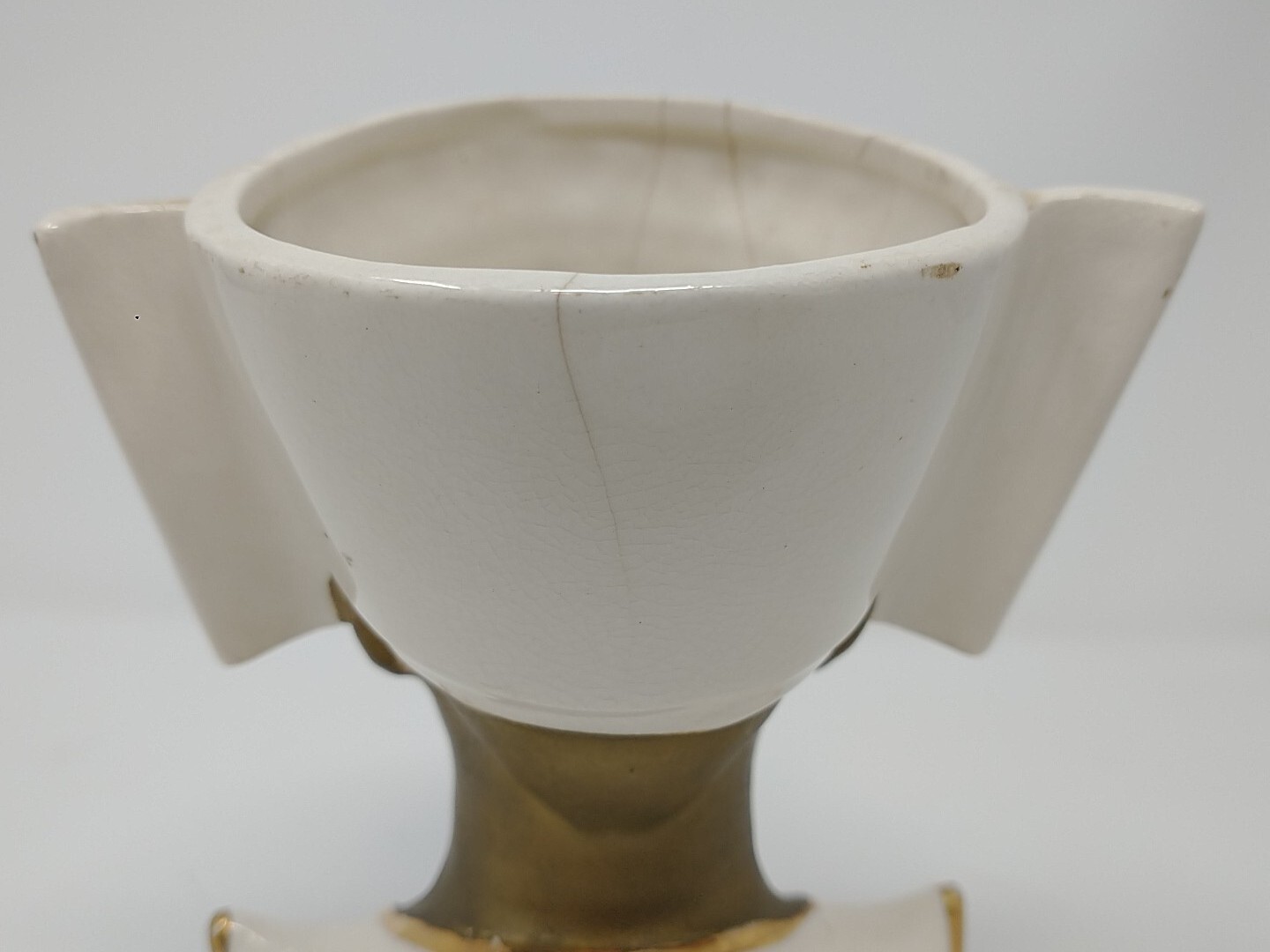 Vintage Royal Sealy Egyptian Queen Nefertiti Lady Woman Head Bust Vase, Cracked