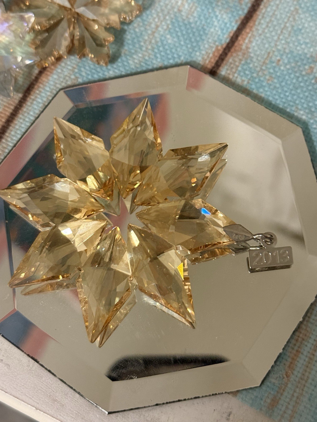 Swarovski 2013 Annual Snowflake Christmas Ornament Retired No String No Box