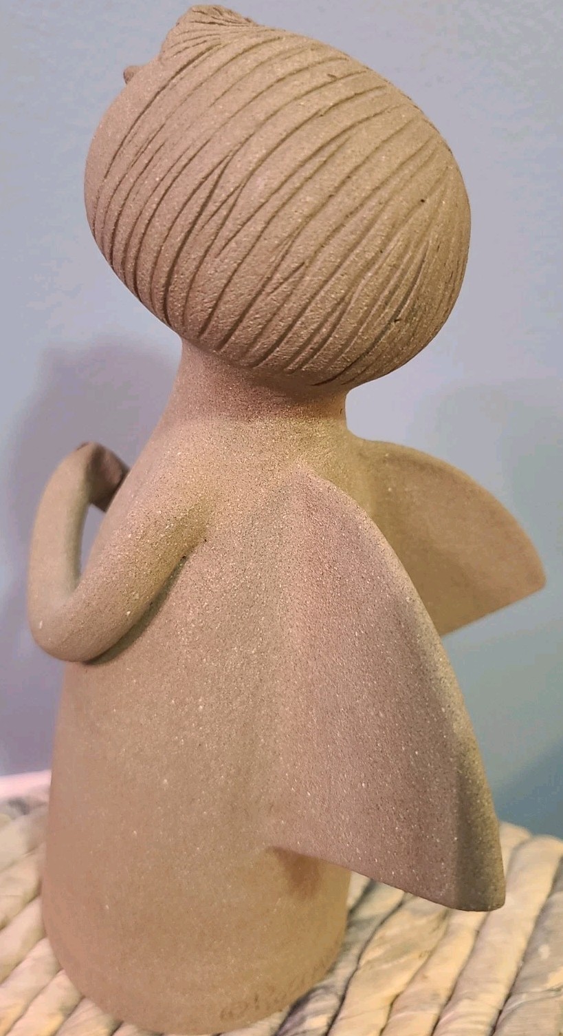RARE Vintage Rosemary Taylor Art Studio Pottery Angel Christmas 7 1/4″ MCM
