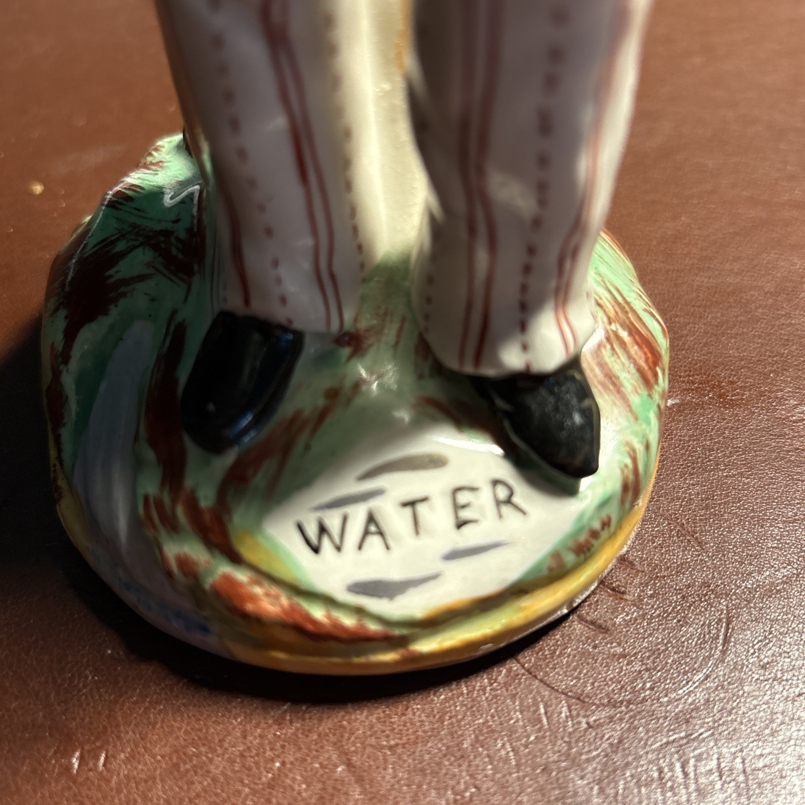 Staffordshire “Gin & Water” Double-Sided figurine c1890-1910 8 3/4″