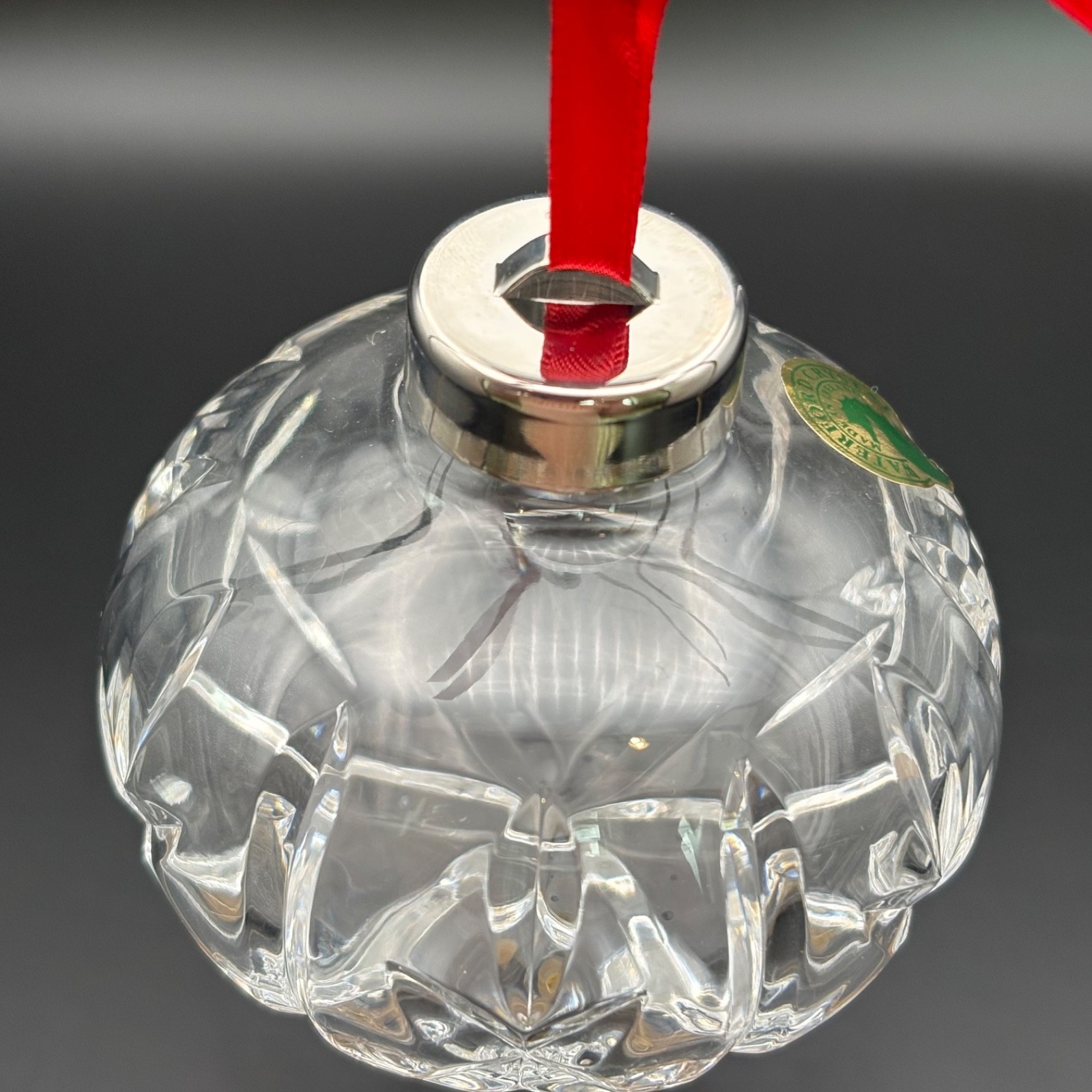 Waterford Crystal 1995 4th Edition Ball Christmas Tree Ornament In Box