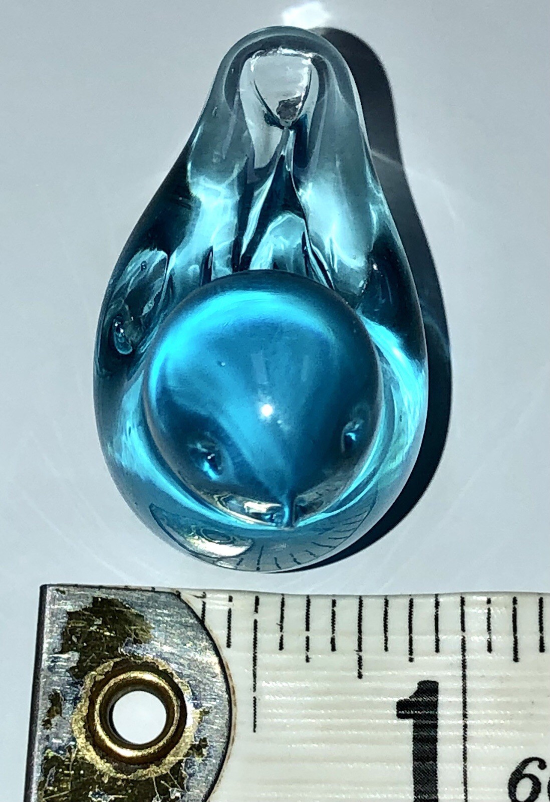 VTG Mini Tiny Bluebird of Happiness Hand Blown 1-1/8″ Tall Light Blue D