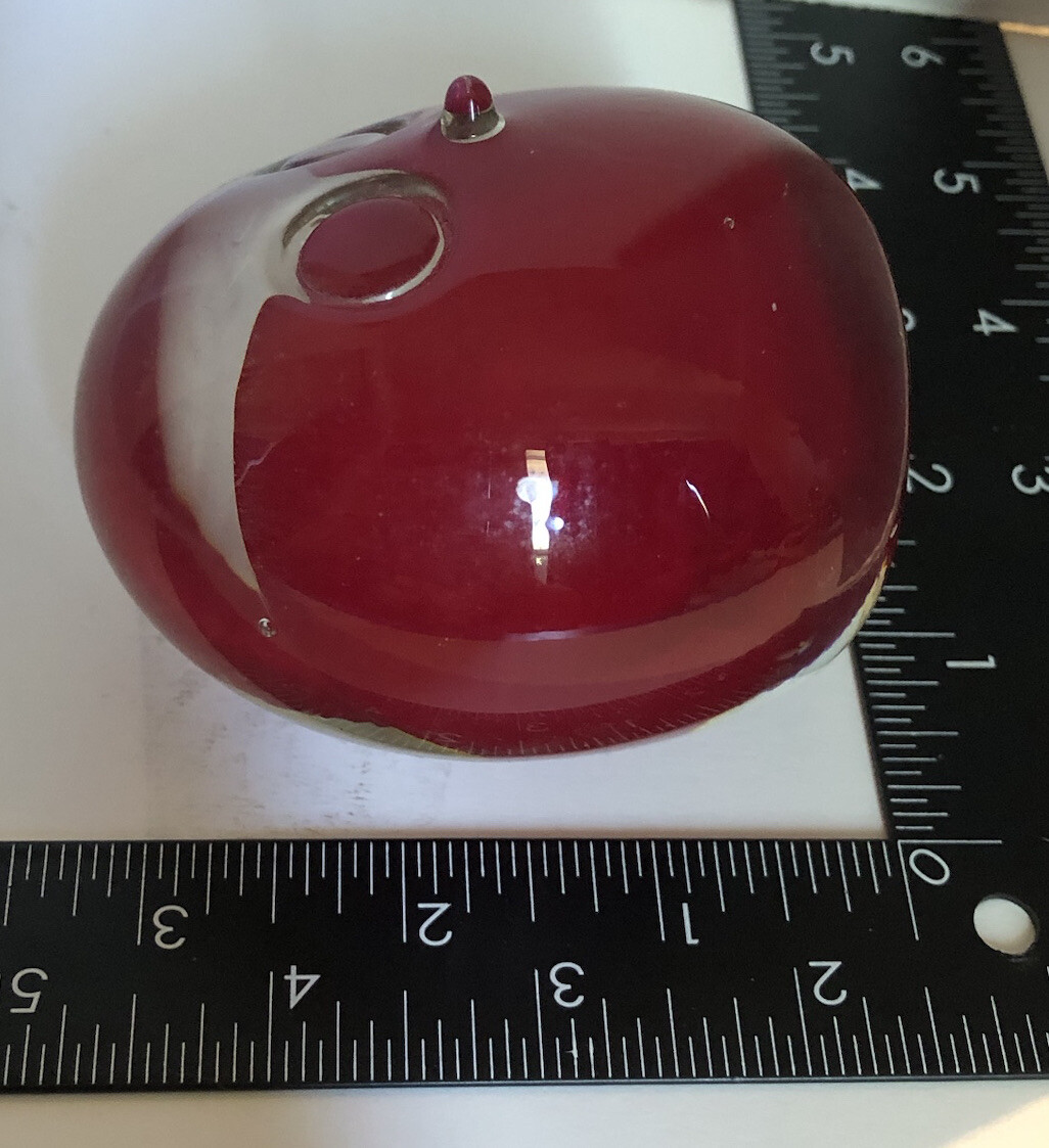 Vintage 1966 Hong Horizons Handblown Glass Bird Paperweight Figurine Statue
