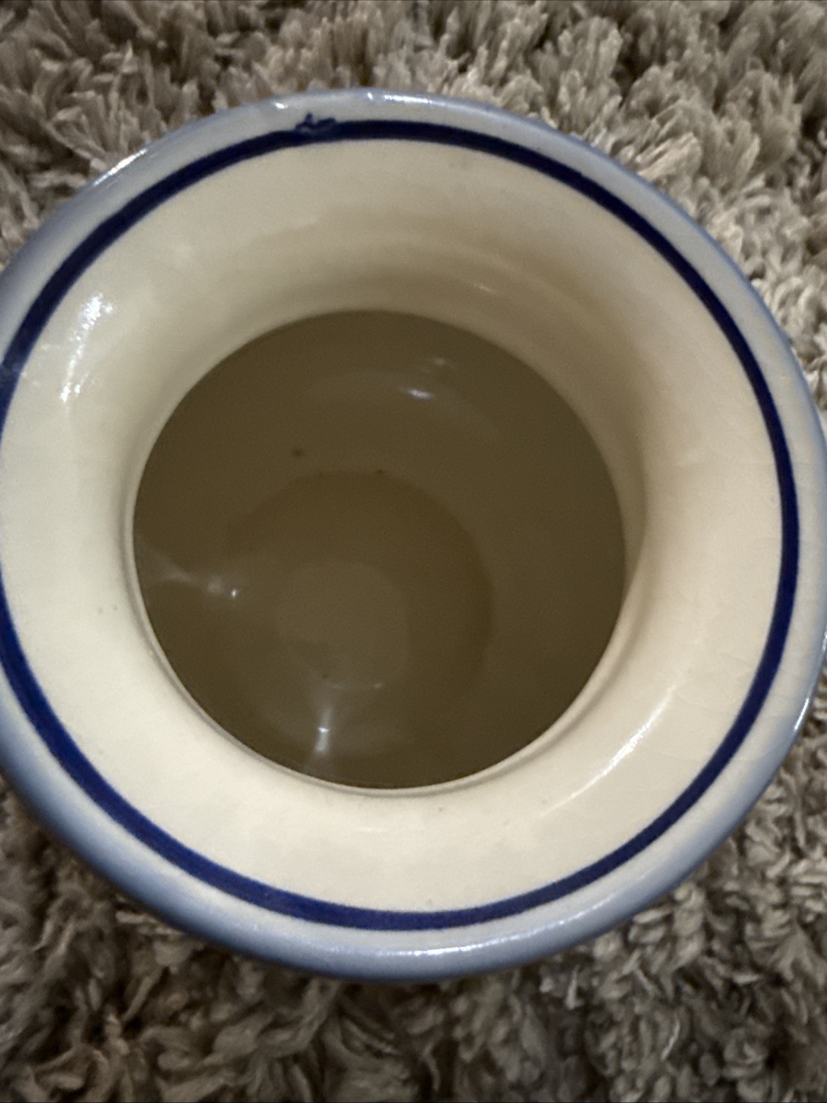 UNIKAT Handcrafted Polish Pottery Blue Flowers Vase Signed Marked Beautiful!!!