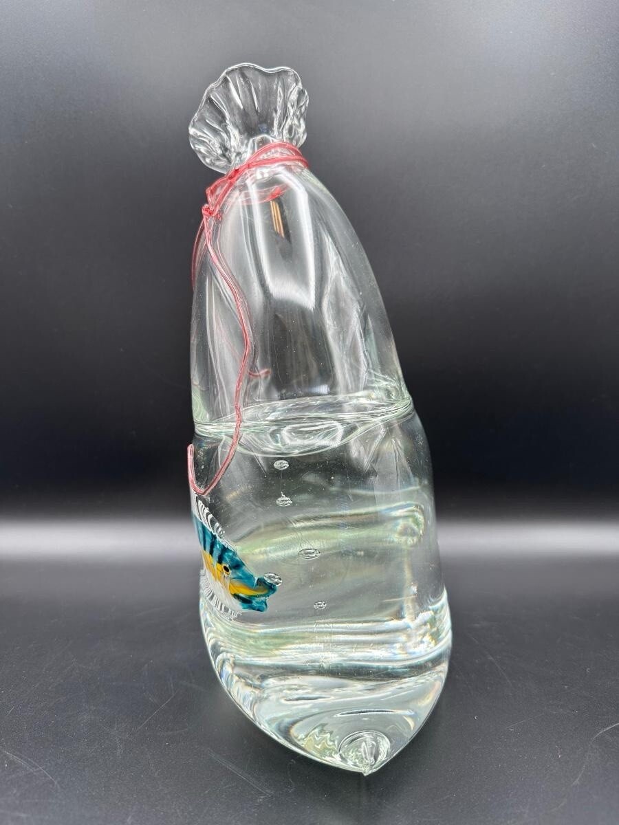 Blown Glass “Fish Bag”