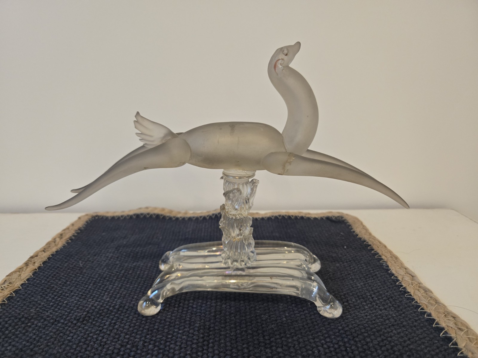 Rare Important Guido Balsamo Stella Iridescent Gazelle Venetian Glass 1930