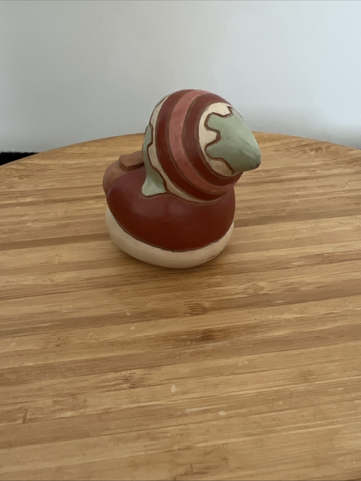 Caryan Chile Terracotta Clay Figurine Signed Small At 2 3/4 Inches Tall