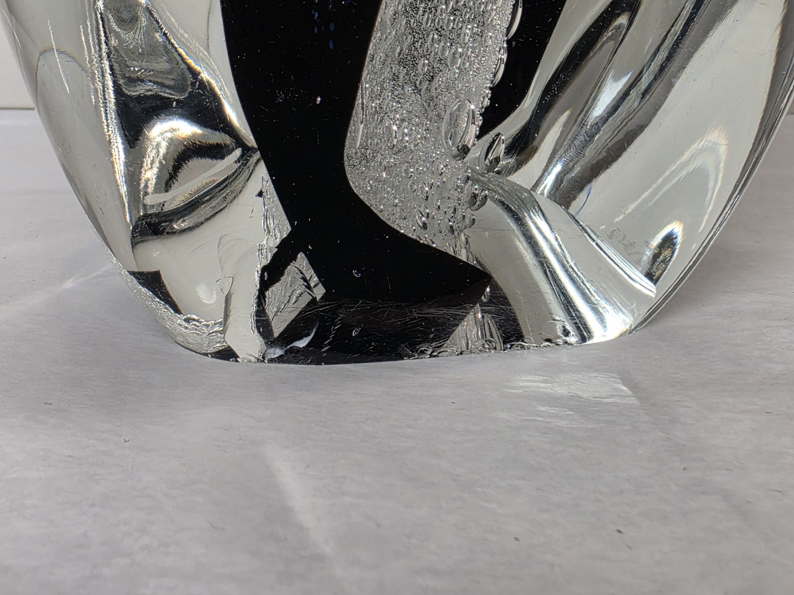 Rollin Karg Dichroic Freeform 14.5″ Art Glass Sculpture
