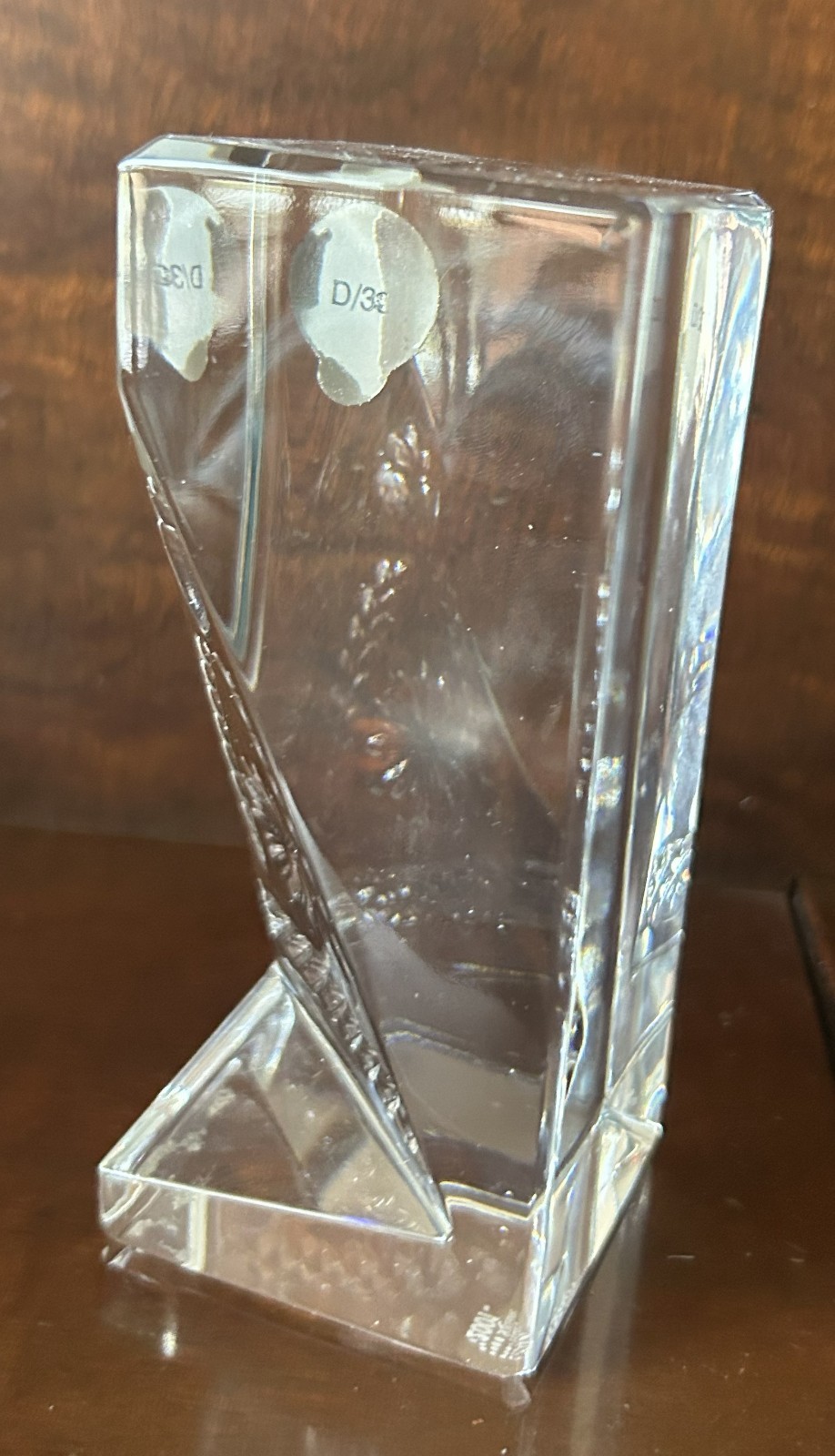 Waterford Crystal Times Square 2001 Paperweight Hope for Abundance EUC 4 1/2 in