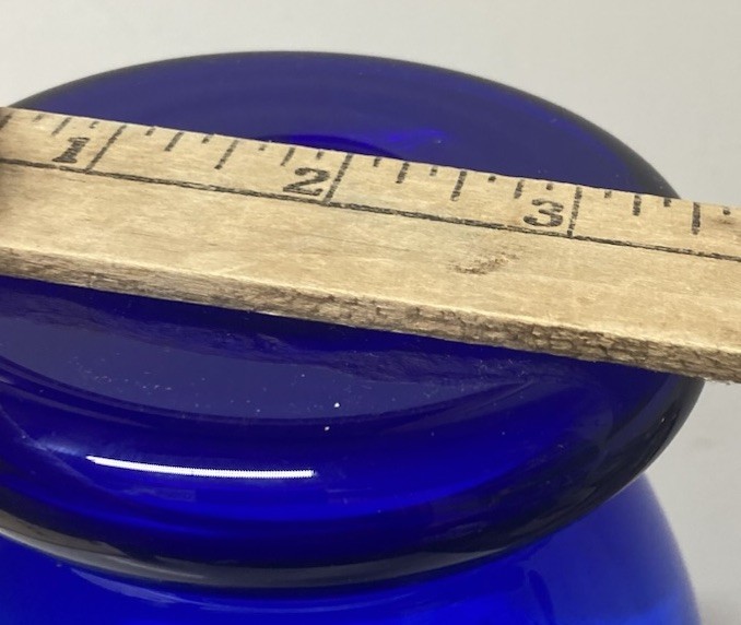 Unique Rich Cobalt Blue Glass Handblown Vase No Chips Or Cracks *READ* AS IS *