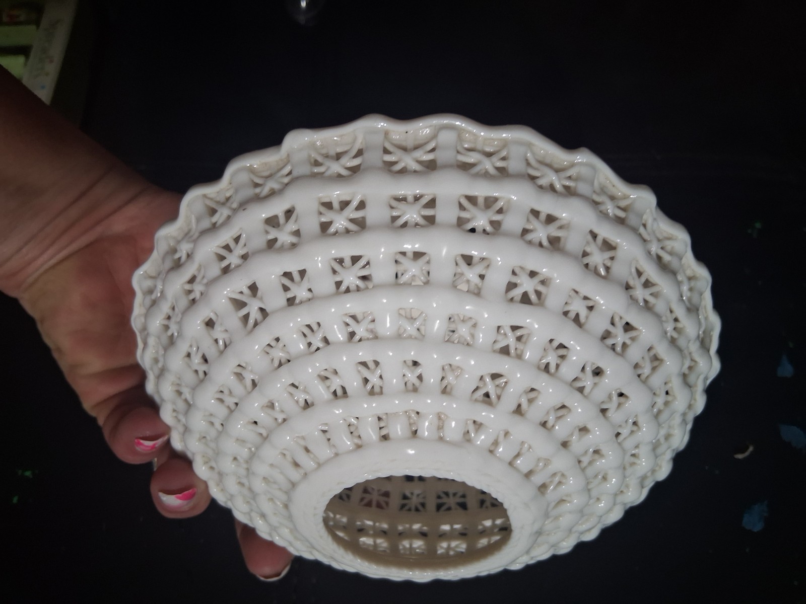 Mid-20th Century Italian Woven Porcelain Sculpture